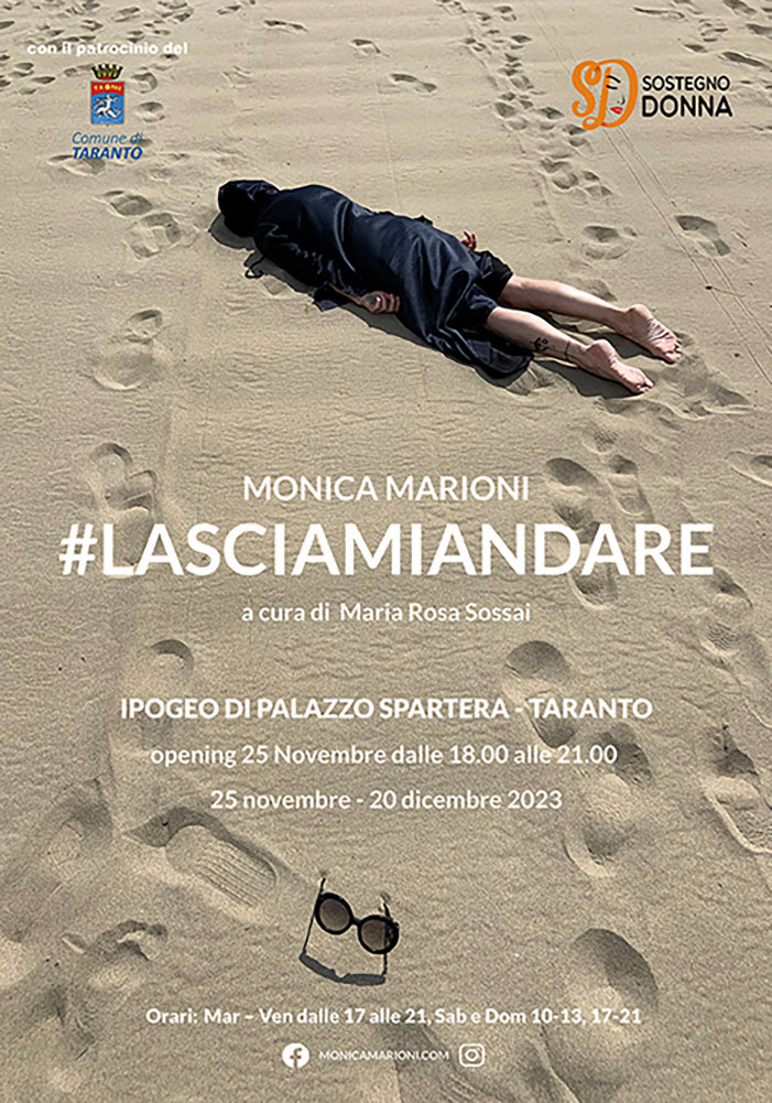 Dal 25 Novembre al 20 dicembre 2023 l’ipogeo di palazzo Spartera ospita il progetto artistico #lasciamiandare, di Monica Marioni